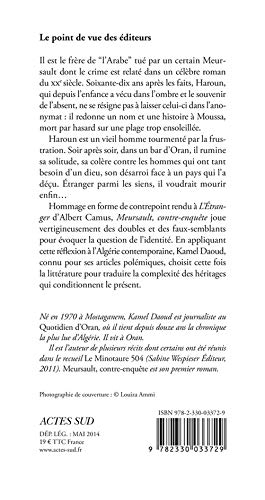 Daoud, K: Meursault, contre-enquête: Roman (Domaine français)