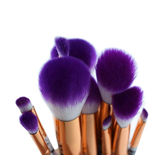 Da.Wa 10X Brochas para Maquillaje de Ojos, Delineador Cejas Sombra de Ojos Brochas Difusoras de Polvos Líquidos