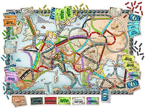 Days of Wonder Ticket to Ride Europe - Juego de Mesa de Estrategia sobre ferrocarriles (en inglés)