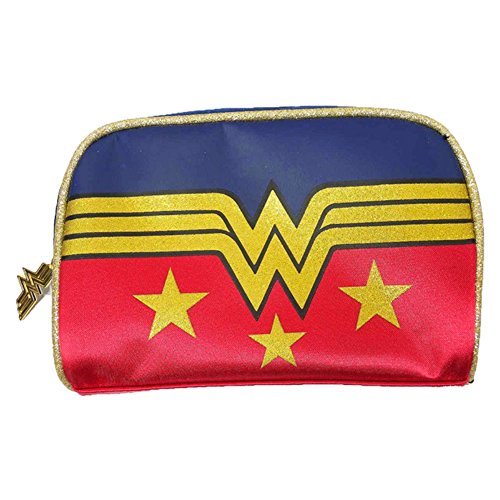 DC Comics - Bolsa de aseo de sintético  Dorado rojo talla única