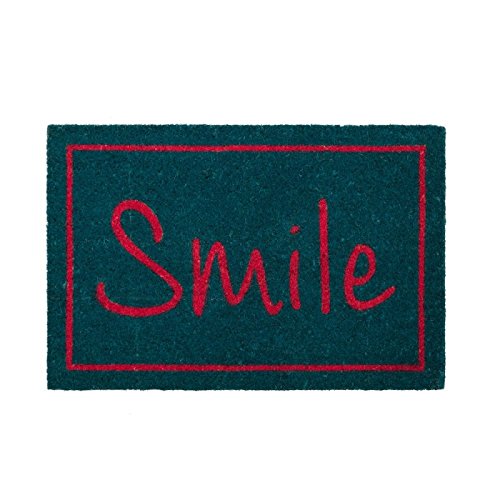 Dcasa - Felpudo con Diseño Smile 60 x 40 cm