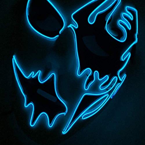 De Halloween máscara de la máscara de Halloween Máscaras LED Party Up Light Las máscaras de purga Elección años de la Gran divertidos cosplay Festival Suministros showasphoto brillan en la oscuridad