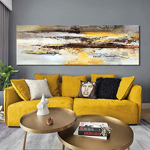 Decoración del hogar Arte Pintura al óleo Carteles e impresiones Arte de la pared Lienzo Pintura Imágenes para la sala de estar 50x150cm