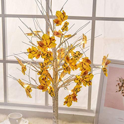 Decoración del partido Cadena de luz LED de simulación Hoja de Acción de Gracias Decoración Lámparas noche de Halloween Adornos eléctricos for Suministros Césped Garden Party decoración DOISLL