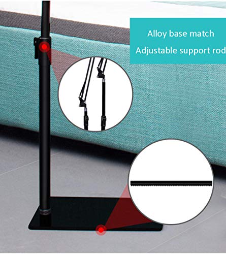 dehong Blanco Aleación De Aluminio Tripode iPad Mini 4,Altura Regulable 70-150cm/27.6-59in Soporte iPad Pro 2018 para iPad Mini, iPad Air Y Todos Los Dispositivos De Tableta De 7-10.5 Pulgadas