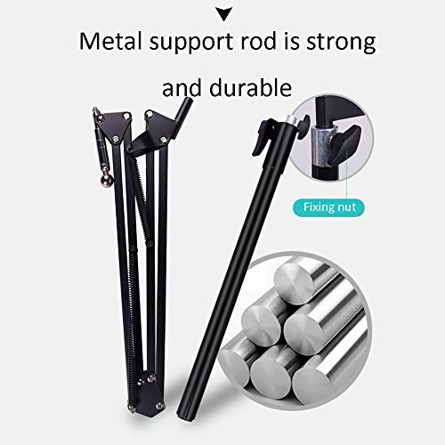 dehong Blanco Aleación De Aluminio Tripode iPad Mini 4,Altura Regulable 70-150cm/27.6-59in Soporte iPad Pro 2018 para iPad Mini, iPad Air Y Todos Los Dispositivos De Tableta De 7-10.5 Pulgadas