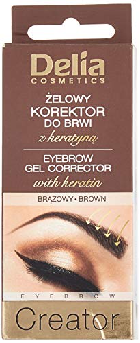 Delia - Corrector de cejas con queratina marrón 7 ml