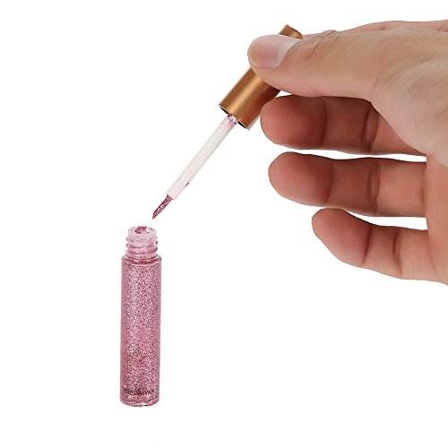 Delineador de ojos líquido, 10 unidades, 10 colores, con purpurina de diamante, delineador de ojos líquido brillante metálico, lápiz delineador de ojos, larga duración, resistente al agua