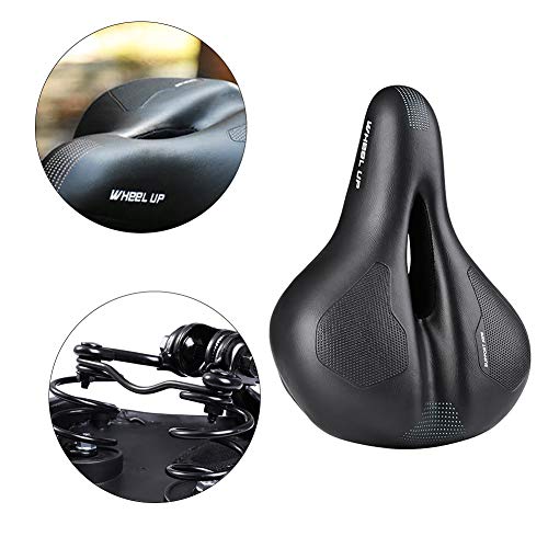 Derkoly - Cojín para silla de montar de bicicleta, resistente a los golpes, suave