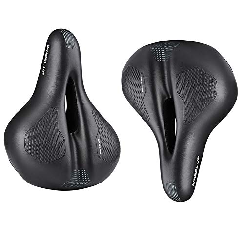 Derkoly - Cojín para silla de montar de bicicleta, resistente a los golpes, suave