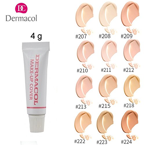 Dermacol - Base de maquillaje hipoalergénica, para todo tipo de pieles, muestra de 4 g, somos campeones en bases de maquillaje 223