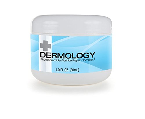 Dermology Anti Aging Cream Phytoceramides Wrinkle Repair Complex - Argireline and Hyaluronic Acid Moisturizing Cream - Supports Collagen Production - 1oz jar by Dermology