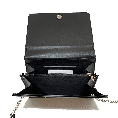 Desconocido Borsa Donna Tracolla Spalla Mano Tote Bag Borsa Chloe Nera flamencos Negros y fucsias