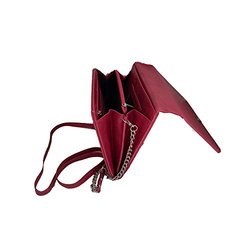 Desconocido Borsa Donna Tracolla Spalla Mano Tote Bag Borsa Chloe Rosa flamencos Negros y fucsias