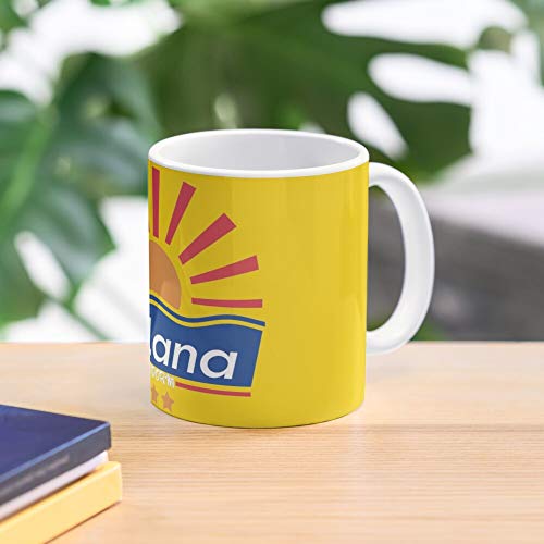 DesignDetail Solana Benidorm Fictional Hotel La Mejor Taza de café de cerámica de mármol Blanco de 11 oz