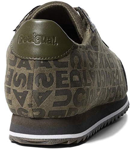 Desigual 19WSKP094085 Logomania-Sneakers Pegaso SKU - Zapatillas de Skate, Color Verde, Talla 38 EU