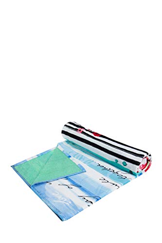 Desigual 61WL0A2 Living Blue Summer - Toalla de ducha, multicolor