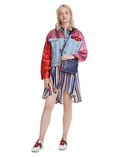 Desigual - Bag Siracusa Edson Women, Bolsos bandolera Mujer, Azul (Marino), 8x14.5x19.5 cm (B x H T)