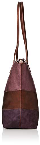 Desigual - Bols_ares Capri Zipper, Shoppers y bolsos de hombro Mujer, Rojo (Magenta), 13x28x30 cm (B x H T)