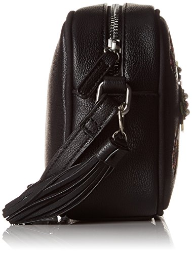 Desigual - Bols_bacardi Charlotte, Bolsos bandolera Mujer, Schwarz (Negro), 7x15x21 cm (B x H T)