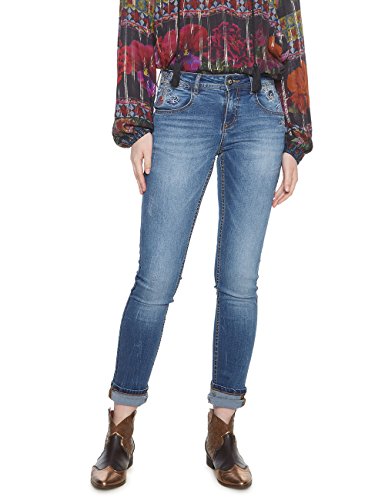 Desigual Denim_refriposas Slim, (Jeans Vaquero 5053), W31 para Mujer