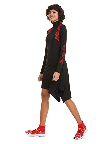 Desigual Dress Melissa Vestido, Negro (Negro 2000), S para Mujer
