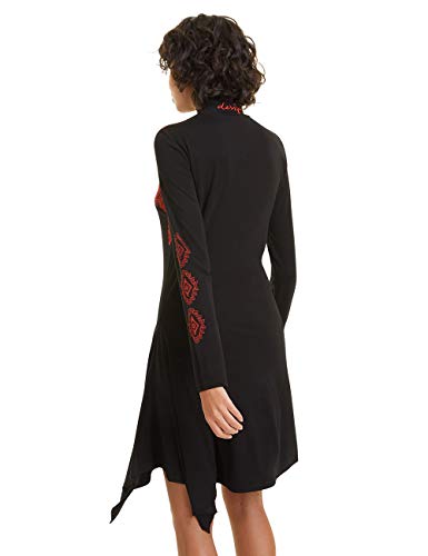 Desigual Dress Melissa Vestido, Negro (Negro 2000), S para Mujer
