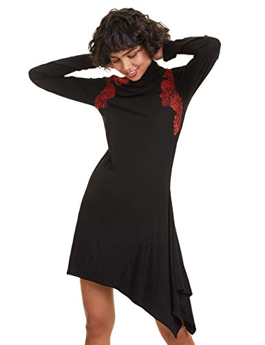 Desigual Dress Melissa Vestido, Negro (Negro 2000), S para Mujer