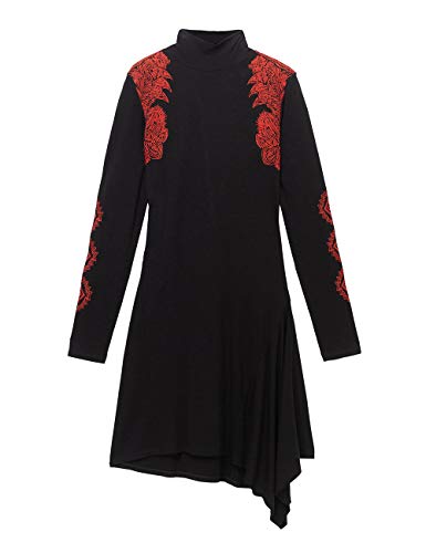 Desigual Dress Melissa Vestido, Negro (Negro 2000), S para Mujer