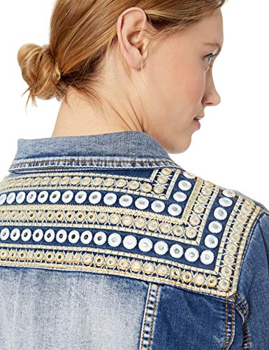 Desigual Jacket PARLERMO Woman Blue Chaqueta de Vaquero, Azul (Denim Medium Wash 5053), 42 para Mujer