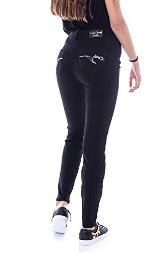 Desigual Jeans Mujer Denim Basic 2nd Skin 19wwdd09 Negro 31W