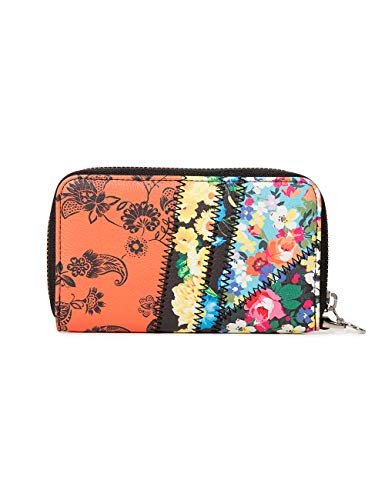 Desigual - Wallet Gipsy Mini Zip Women Desigual, Carteras Mujer, Rojo (Ketchup), 2x9x15 cm (B x H T)