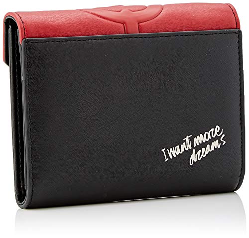 Desigual Wallet More Dreams Lengueta Mini, Billetera para Mujer, Negro (Negro), 11x2.5x14 Centimeters (B x H x T)