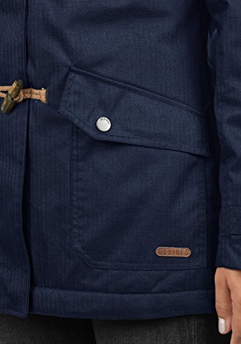 Desires Brooke Duffle-Coat Abrigo Chaqueta De Invierno para Mujer con Cuello Alto, tamaño:L, Color:Insignia Blue (1991)