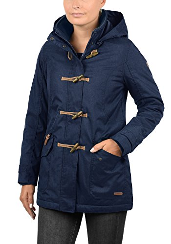Desires Brooke Duffle-Coat Abrigo Chaqueta De Invierno para Mujer con Cuello Alto, tamaño:L, Color:Insignia Blue (1991)