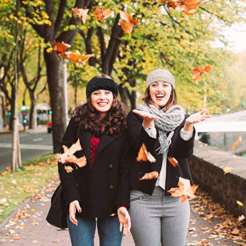 Diademas Mujer Invierno Diadema de Punto con Calentador de Oreja Diademas Pelo Mujer Caliente Turbante Banda Oido Calentador Otoño Invierno Accesorios Vendas Elasticas Anchas Tejida Lana