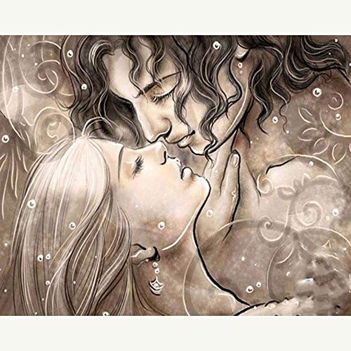 Diamond Painting by Numbers Kits DIY 5D Full Drill Allure Love Large Paste Crystal Rhinestone Adults Kids Handmade Embroidery Diamond Art Craft for Home Wall Decor 70x90cm B1242