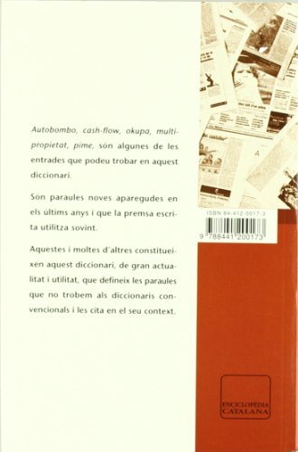 Diccionari de paraules noves: Neologismes recollits a la premsa (Diccionaris El Calidoscopi)