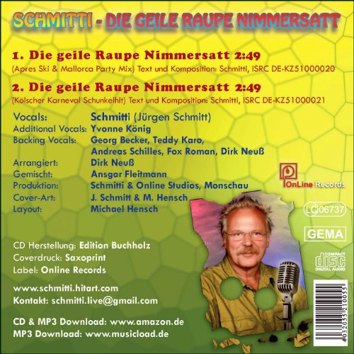 Die geile Raupe Nimmersatt, Mallorca Oktoberfest & Apres Ski Hits, + Karneval Mega-Party 2020