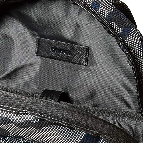 Diesel Discover-me Mirano, Mochila para Hombre, Multicolor (Black/White/Blue), 15x44x30 centimeters (W x H x L)