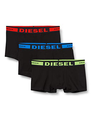 Diesel UMBR-ANDRETHREEPACK, Calzoncillo para Hombre, Negro (Black), M, Pack de 3