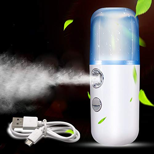 Difusores de aceite perfumado Humidificador Portátil, Ambientador de Aire con Difusor de Bolsillo, Humidificador de Viaje Ultra Silencioso para Iluminación de Sueño Profundo Y Suave Resplandor