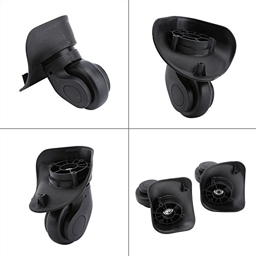 Dilwe Ruedas de Repuesto Maleta 1 Par Ruedas Universales de PVC para Equipaje Maleta Trolley (W041-2 S)