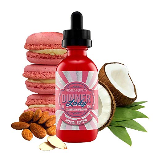 Dinner Lady Special Edition Strawberry Macaron - 50ml Shortfill - 0mg Nic. el producto no contiene nicotina