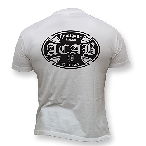 Dirty Ray Hooligans ACAB Bad Boy Ultras Camiseta Hombre KHD1 (L)