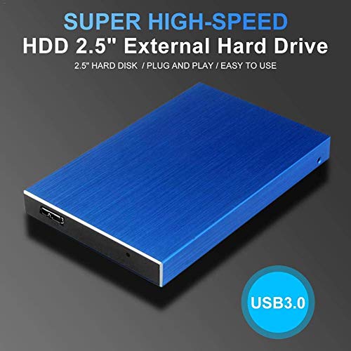Disco duro externo portátil de 1 TB de 2 TB – Disco duro externo externo HDD almacenamiento USB 3.0 compatible para PC, Mac, portátil y Smart TV (1 TB, B-Negro)