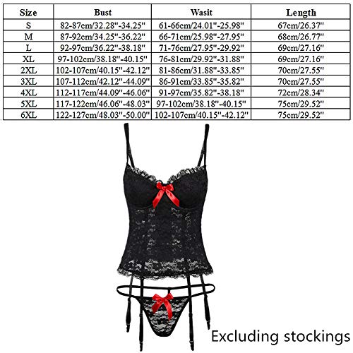 Disfraces Eroticos para Mujer Ropa Sexy De Mujer para Sexo Lencería Caliente para Mujeres sexuales Lencería Sexy para Mujeres para Sexo Prime Black,XL