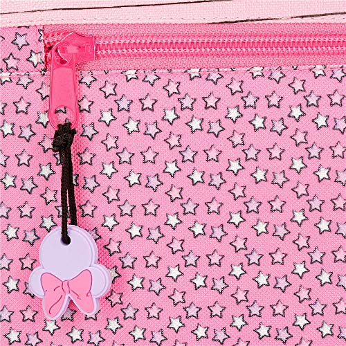 Disney Estuche Minnie Pink Vibes Tres Compartimentos Rosa