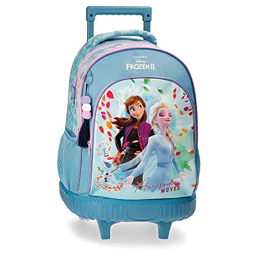 Disney Frozen Awesome Moves Mochila con Ruedas, Azul, 43 cm