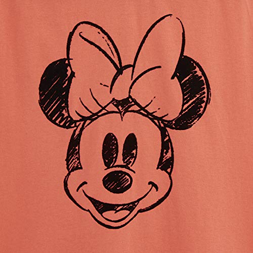 Disney Lounge Wear - Set de pijama para mujer, 100% algodón, Mickey Mouse y Minnie Mouse Rojo rosso M